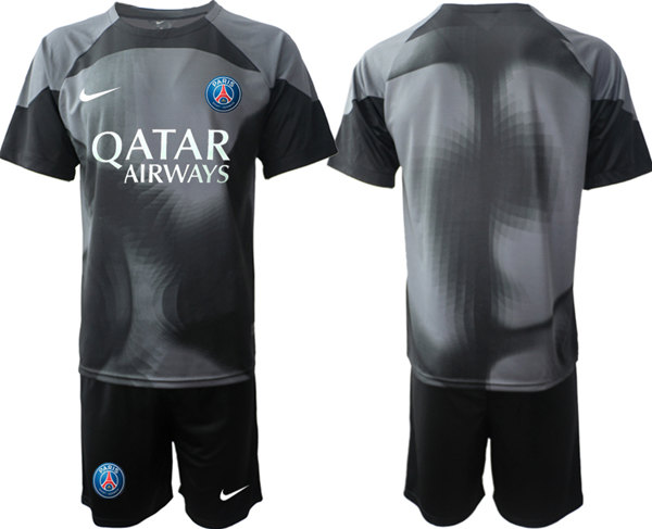 Men's Paris Saint-Germain Custom 2023 Black Soccer Jersey Suit